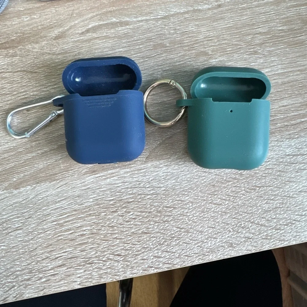 Airpods 2nd Gen Cases - Blue and Green